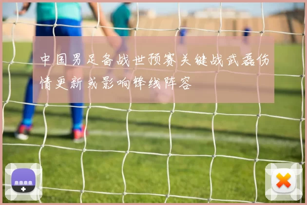 中国男足备战世预赛关键战武磊伤情更新或影响锋线阵容